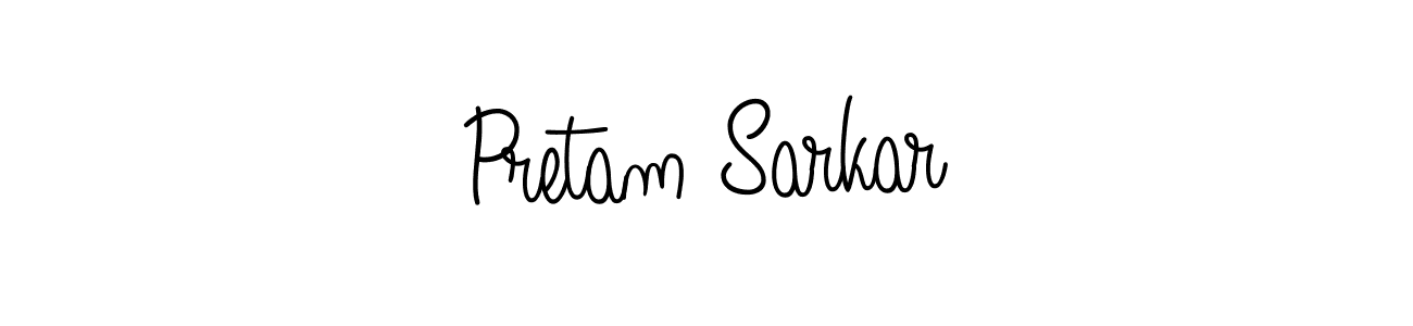 Pretam Sarkar stylish signature style. Best Handwritten Sign (Angelique-Rose-font-FFP) for my name. Handwritten Signature Collection Ideas for my name Pretam Sarkar. Pretam Sarkar signature style 5 images and pictures png