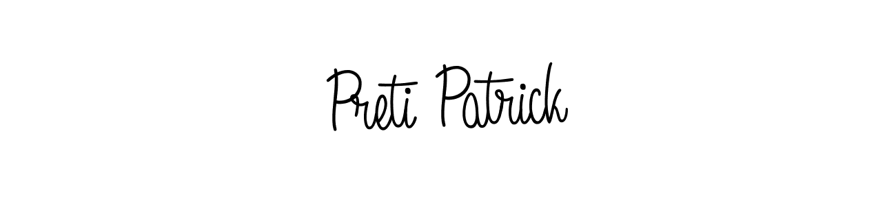 How to Draw Preti Patrick signature style? Angelique-Rose-font-FFP is a latest design signature styles for name Preti Patrick. Preti Patrick signature style 5 images and pictures png