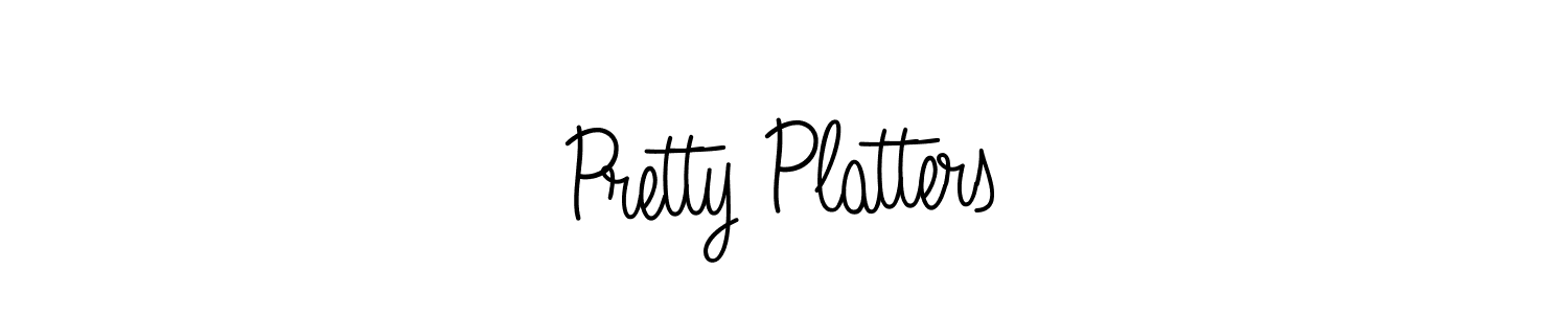 Design your own signature with our free online signature maker. With this signature software, you can create a handwritten (Angelique-Rose-font-FFP) signature for name Pretty Platters. Pretty Platters signature style 5 images and pictures png