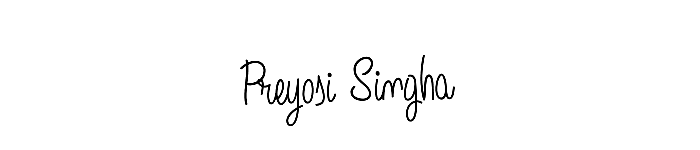 Create a beautiful signature design for name Preyosi Singha. With this signature (Angelique-Rose-font-FFP) fonts, you can make a handwritten signature for free. Preyosi Singha signature style 5 images and pictures png