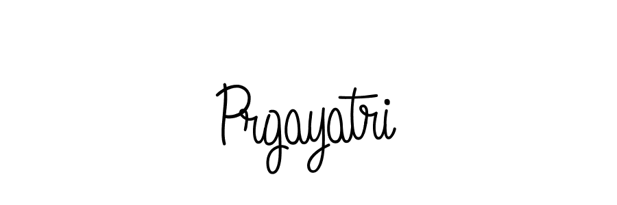 How to make Prgayatri name signature. Use Angelique-Rose-font-FFP style for creating short signs online. This is the latest handwritten sign. Prgayatri signature style 5 images and pictures png