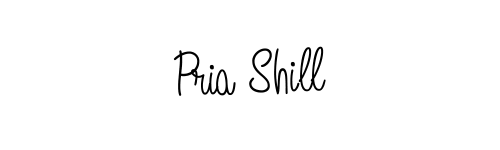 if you are searching for the best signature style for your name Pria Shill. so please give up your signature search. here we have designed multiple signature styles  using Angelique-Rose-font-FFP. Pria Shill signature style 5 images and pictures png