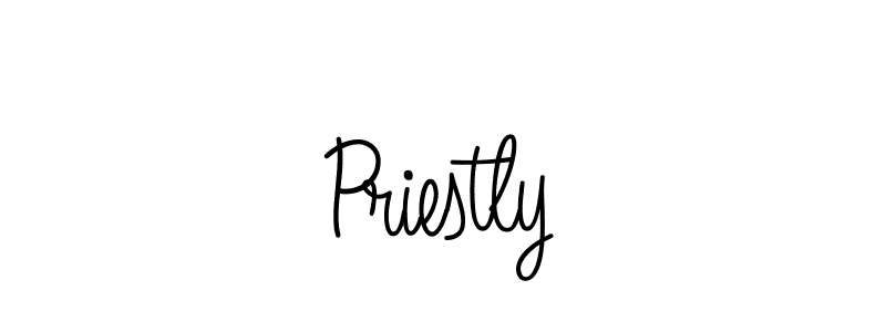 Design your own signature with our free online signature maker. With this signature software, you can create a handwritten (Angelique-Rose-font-FFP) signature for name Priestly. Priestly signature style 5 images and pictures png