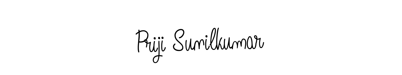 This is the best signature style for the Priji Sunilkumar name. Also you like these signature font (Angelique-Rose-font-FFP). Mix name signature. Priji Sunilkumar signature style 5 images and pictures png