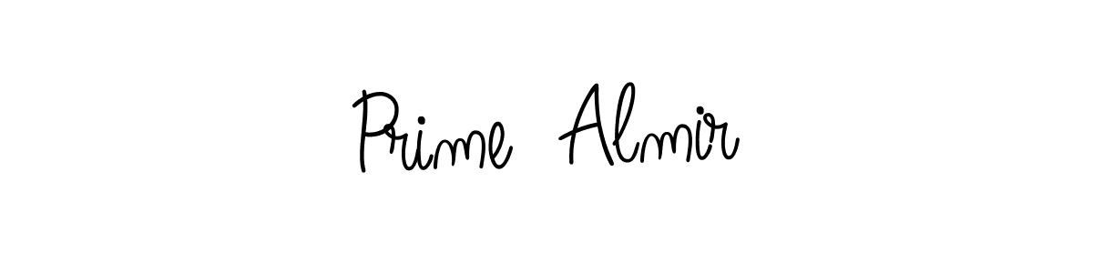 The best way (Angelique-Rose-font-FFP) to make a short signature is to pick only two or three words in your name. The name Prime  Almir include a total of six letters. For converting this name. Prime  Almir signature style 5 images and pictures png