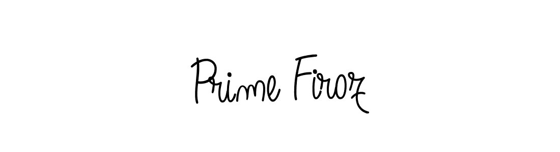 Create a beautiful signature design for name Prime Firoz. With this signature (Angelique-Rose-font-FFP) fonts, you can make a handwritten signature for free. Prime Firoz signature style 5 images and pictures png