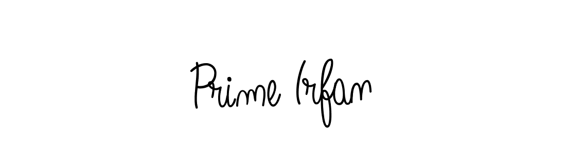 Use a signature maker to create a handwritten signature online. With this signature software, you can design (Angelique-Rose-font-FFP) your own signature for name Prime Irfan. Prime Irfan signature style 5 images and pictures png