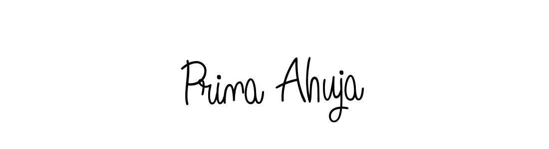 Make a short Prina Ahuja signature style. Manage your documents anywhere anytime using Angelique-Rose-font-FFP. Create and add eSignatures, submit forms, share and send files easily. Prina Ahuja signature style 5 images and pictures png