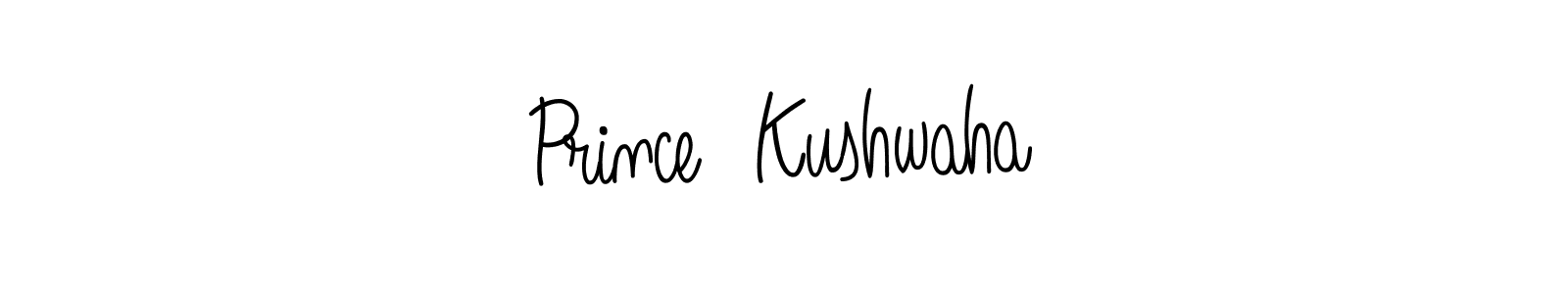 Prince  Kushwaha stylish signature style. Best Handwritten Sign (Angelique-Rose-font-FFP) for my name. Handwritten Signature Collection Ideas for my name Prince  Kushwaha. Prince  Kushwaha signature style 5 images and pictures png