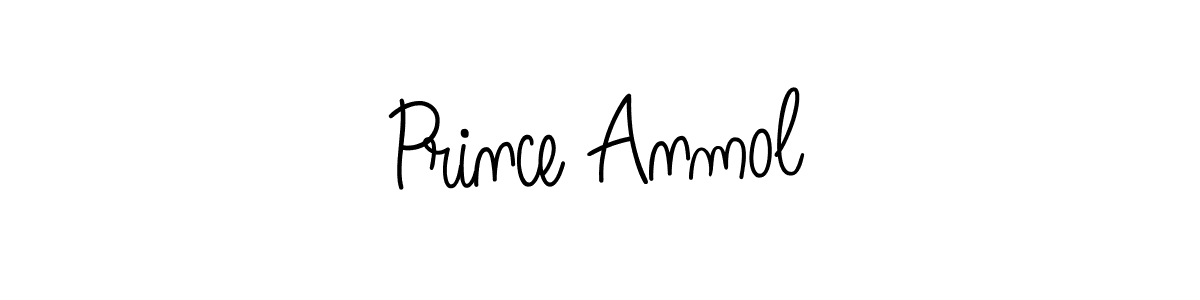 You should practise on your own different ways (Angelique-Rose-font-FFP) to write your name (Prince Anmol) in signature. don't let someone else do it for you. Prince Anmol signature style 5 images and pictures png