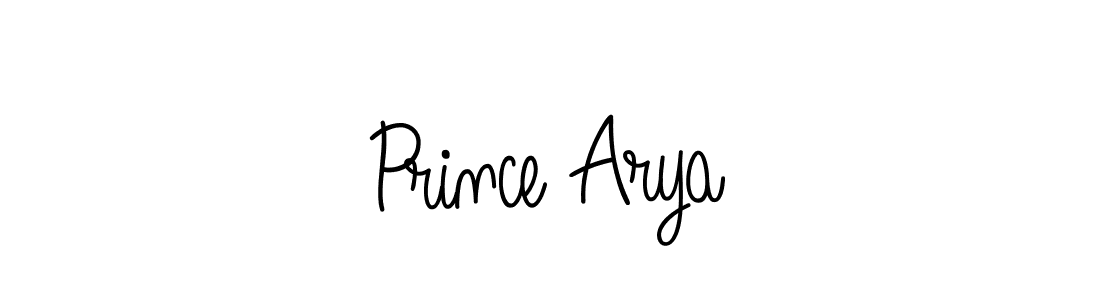 Make a beautiful signature design for name Prince Arya. With this signature (Angelique-Rose-font-FFP) style, you can create a handwritten signature for free. Prince Arya signature style 5 images and pictures png