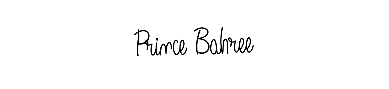 You should practise on your own different ways (Angelique-Rose-font-FFP) to write your name (Prince Bahree) in signature. don't let someone else do it for you. Prince Bahree signature style 5 images and pictures png