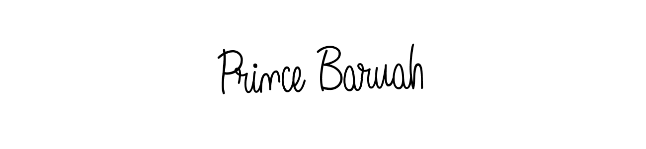 Prince Baruah stylish signature style. Best Handwritten Sign (Angelique-Rose-font-FFP) for my name. Handwritten Signature Collection Ideas for my name Prince Baruah. Prince Baruah signature style 5 images and pictures png