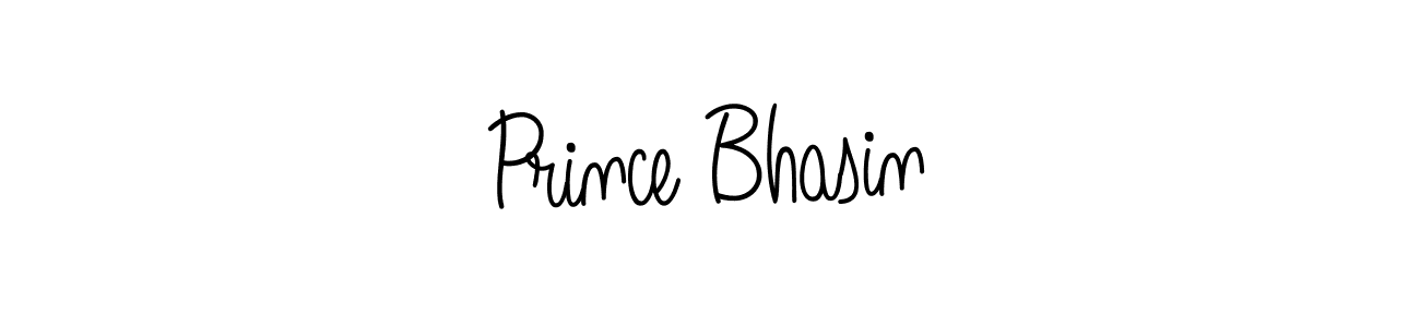 Prince Bhasin stylish signature style. Best Handwritten Sign (Angelique-Rose-font-FFP) for my name. Handwritten Signature Collection Ideas for my name Prince Bhasin. Prince Bhasin signature style 5 images and pictures png