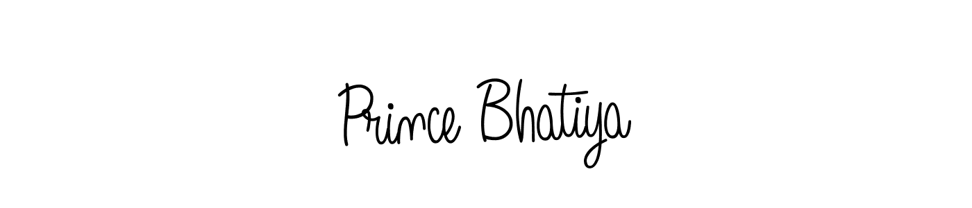 Make a beautiful signature design for name Prince Bhatiya. With this signature (Angelique-Rose-font-FFP) style, you can create a handwritten signature for free. Prince Bhatiya signature style 5 images and pictures png