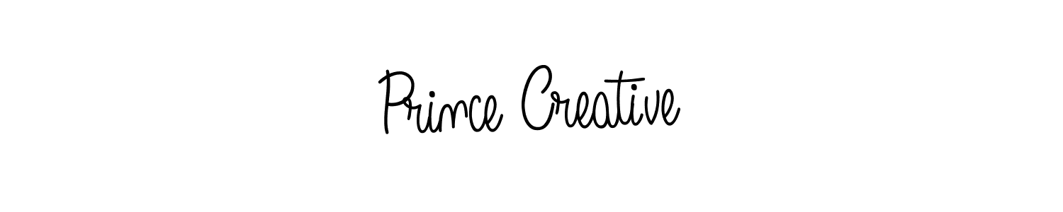 The best way (Angelique-Rose-font-FFP) to make a short signature is to pick only two or three words in your name. The name Prince Creative include a total of six letters. For converting this name. Prince Creative signature style 5 images and pictures png