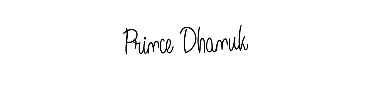 How to make Prince Dhanuk signature? Angelique-Rose-font-FFP is a professional autograph style. Create handwritten signature for Prince Dhanuk name. Prince Dhanuk signature style 5 images and pictures png