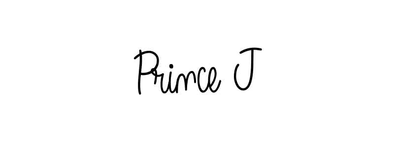 The best way (Angelique-Rose-font-FFP) to make a short signature is to pick only two or three words in your name. The name Prince J include a total of six letters. For converting this name. Prince J signature style 5 images and pictures png