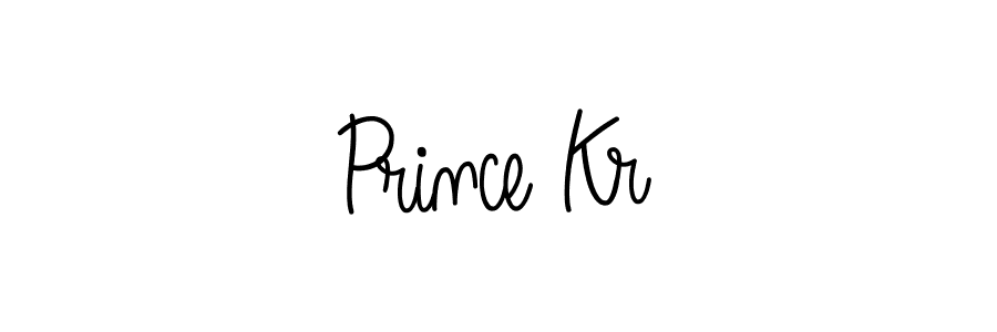 How to make Prince Kr name signature. Use Angelique-Rose-font-FFP style for creating short signs online. This is the latest handwritten sign. Prince Kr signature style 5 images and pictures png