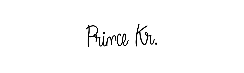 The best way (Angelique-Rose-font-FFP) to make a short signature is to pick only two or three words in your name. The name Prince Kr. include a total of six letters. For converting this name. Prince Kr. signature style 5 images and pictures png