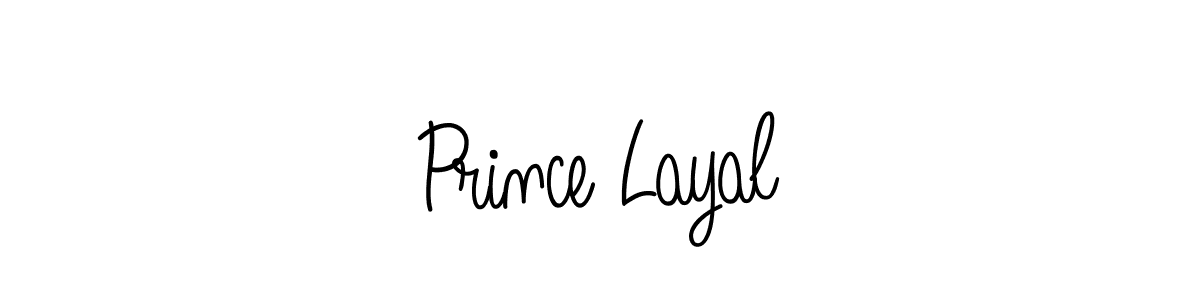Make a beautiful signature design for name Prince Layal. With this signature (Angelique-Rose-font-FFP) style, you can create a handwritten signature for free. Prince Layal signature style 5 images and pictures png