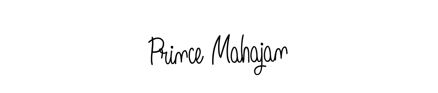 How to make Prince Mahajan name signature. Use Angelique-Rose-font-FFP style for creating short signs online. This is the latest handwritten sign. Prince Mahajan signature style 5 images and pictures png
