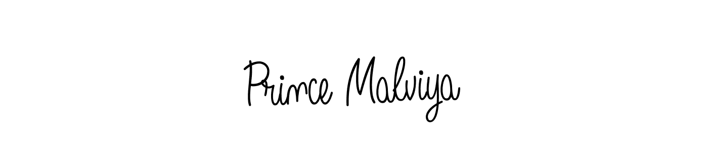Make a beautiful signature design for name Prince Malviya. With this signature (Angelique-Rose-font-FFP) style, you can create a handwritten signature for free. Prince Malviya signature style 5 images and pictures png
