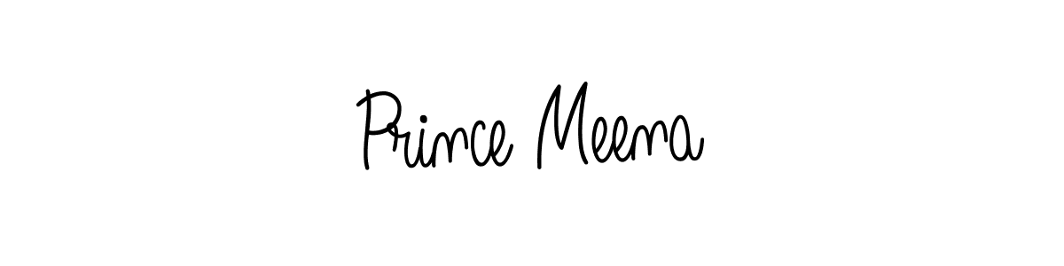 Make a beautiful signature design for name Prince Meena. With this signature (Angelique-Rose-font-FFP) style, you can create a handwritten signature for free. Prince Meena signature style 5 images and pictures png