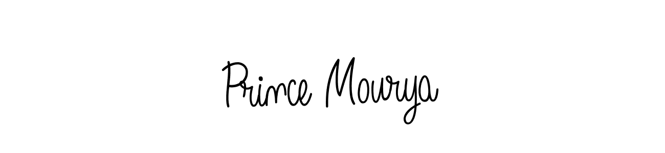 Design your own signature with our free online signature maker. With this signature software, you can create a handwritten (Angelique-Rose-font-FFP) signature for name Prince Mourya. Prince Mourya signature style 5 images and pictures png