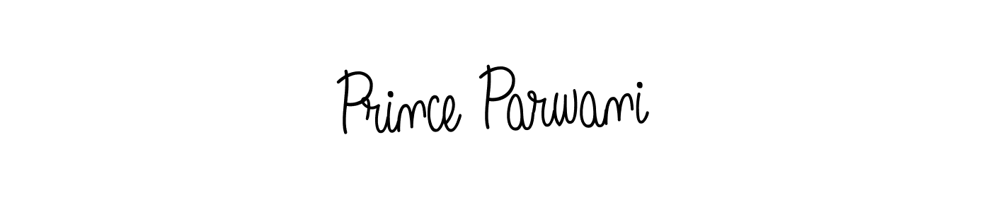 Use a signature maker to create a handwritten signature online. With this signature software, you can design (Angelique-Rose-font-FFP) your own signature for name Prince Parwani. Prince Parwani signature style 5 images and pictures png