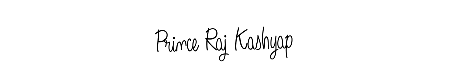 You should practise on your own different ways (Angelique-Rose-font-FFP) to write your name (Prince Raj Kashyap) in signature. don't let someone else do it for you. Prince Raj Kashyap signature style 5 images and pictures png