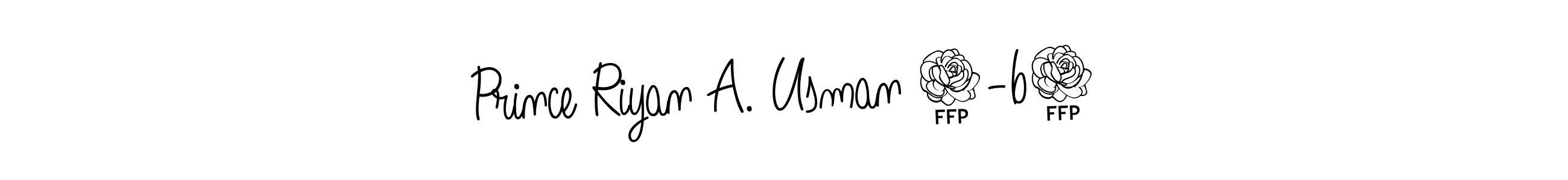 Design your own signature with our free online signature maker. With this signature software, you can create a handwritten (Angelique-Rose-font-FFP) signature for name Prince Riyan A. Usman 4-b2. Prince Riyan A. Usman 4-b2 signature style 5 images and pictures png