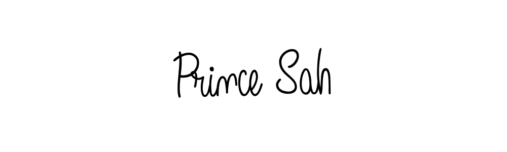Use a signature maker to create a handwritten signature online. With this signature software, you can design (Angelique-Rose-font-FFP) your own signature for name Prince Sah. Prince Sah signature style 5 images and pictures png