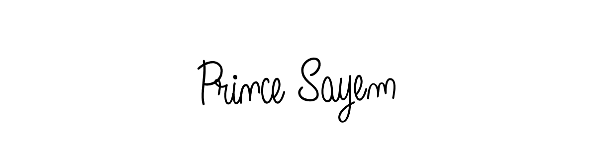 The best way (Angelique-Rose-font-FFP) to make a short signature is to pick only two or three words in your name. The name Prince Sayem include a total of six letters. For converting this name. Prince Sayem signature style 5 images and pictures png