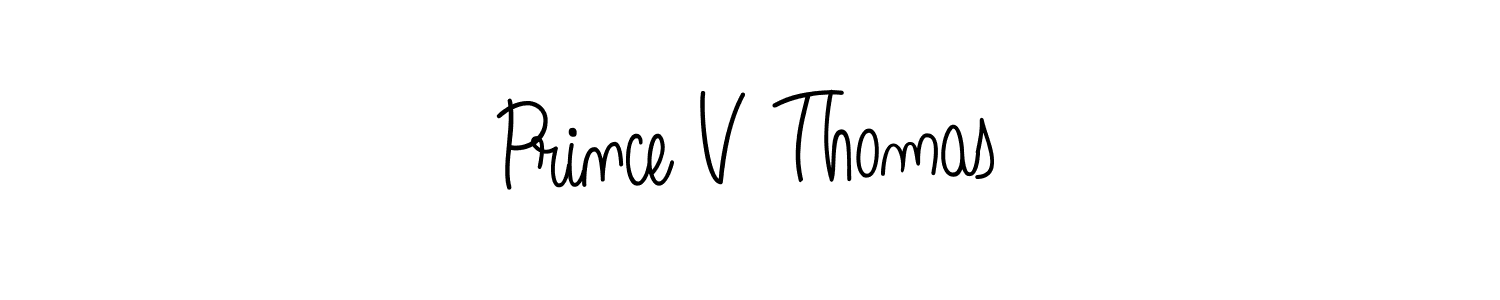 Design your own signature with our free online signature maker. With this signature software, you can create a handwritten (Angelique-Rose-font-FFP) signature for name Prince V Thomas. Prince V Thomas signature style 5 images and pictures png