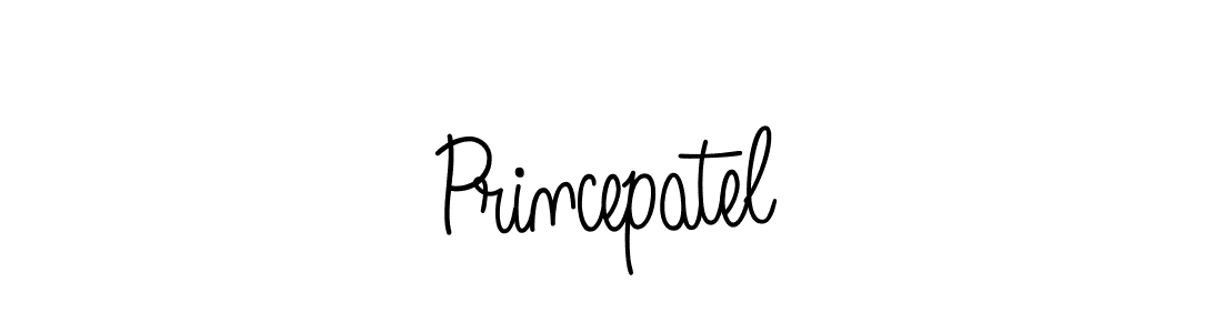 Use a signature maker to create a handwritten signature online. With this signature software, you can design (Angelique-Rose-font-FFP) your own signature for name Princepatel. Princepatel signature style 5 images and pictures png