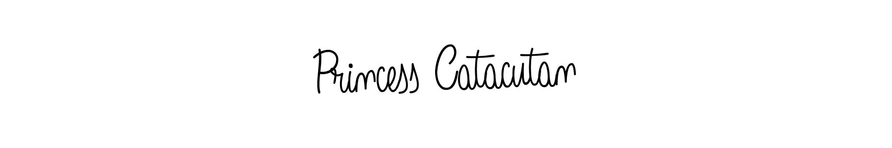 Design your own signature with our free online signature maker. With this signature software, you can create a handwritten (Angelique-Rose-font-FFP) signature for name Princess Catacutan. Princess Catacutan signature style 5 images and pictures png