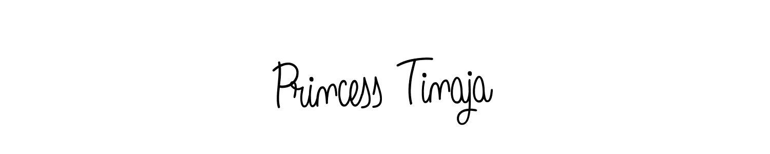 Make a beautiful signature design for name Princess Tinaja. With this signature (Angelique-Rose-font-FFP) style, you can create a handwritten signature for free. Princess Tinaja signature style 5 images and pictures png