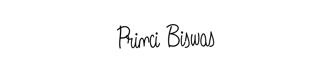 How to make Princi Biswas name signature. Use Angelique-Rose-font-FFP style for creating short signs online. This is the latest handwritten sign. Princi Biswas signature style 5 images and pictures png