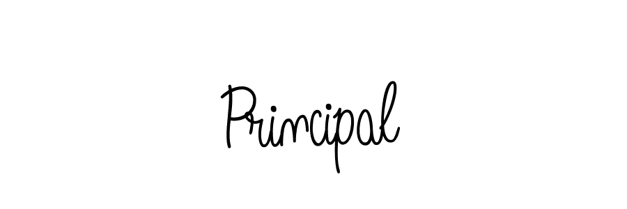You should practise on your own different ways (Angelique-Rose-font-FFP) to write your name (Principal) in signature. don't let someone else do it for you. Principal signature style 5 images and pictures png