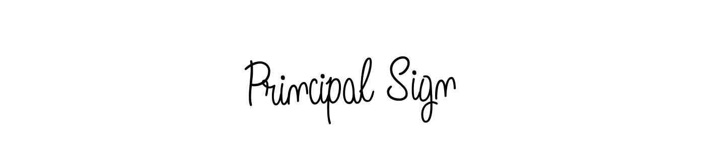 Make a beautiful signature design for name Principal Sign. With this signature (Angelique-Rose-font-FFP) style, you can create a handwritten signature for free. Principal Sign signature style 5 images and pictures png
