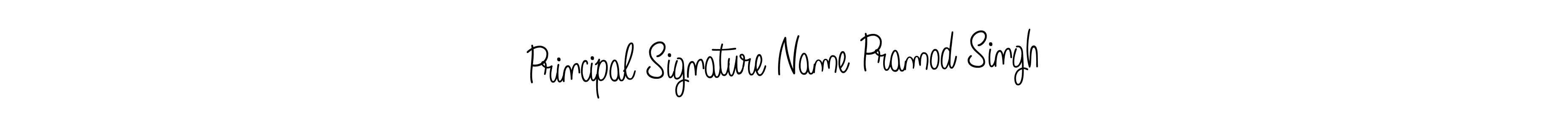 Design your own signature with our free online signature maker. With this signature software, you can create a handwritten (Angelique-Rose-font-FFP) signature for name Principal Signature Name Pramod Singh. Principal Signature Name Pramod Singh signature style 5 images and pictures png