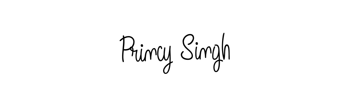 Make a beautiful signature design for name Princy Singh. With this signature (Angelique-Rose-font-FFP) style, you can create a handwritten signature for free. Princy Singh signature style 5 images and pictures png