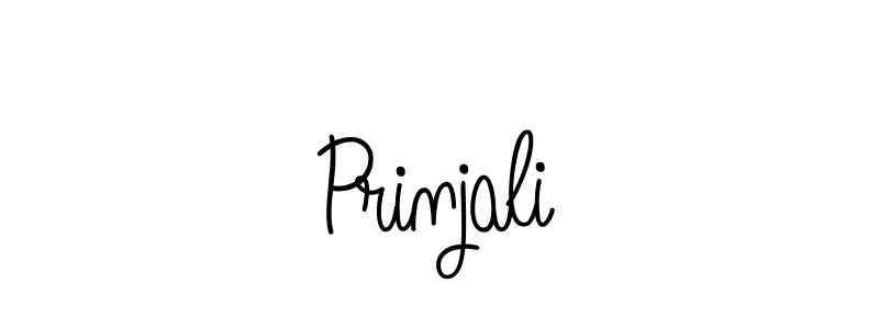 Also we have Prinjali name is the best signature style. Create professional handwritten signature collection using Angelique-Rose-font-FFP autograph style. Prinjali signature style 5 images and pictures png