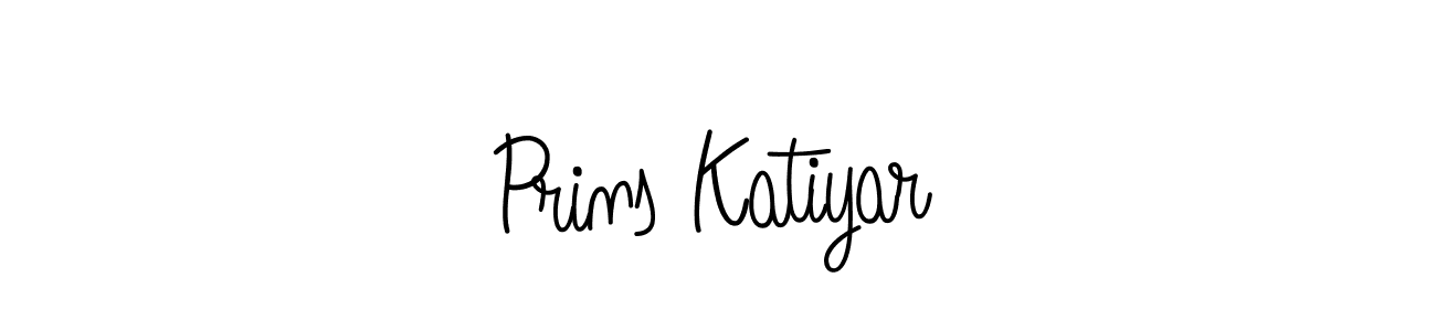 The best way (Angelique-Rose-font-FFP) to make a short signature is to pick only two or three words in your name. The name Prins Katiyar include a total of six letters. For converting this name. Prins Katiyar signature style 5 images and pictures png
