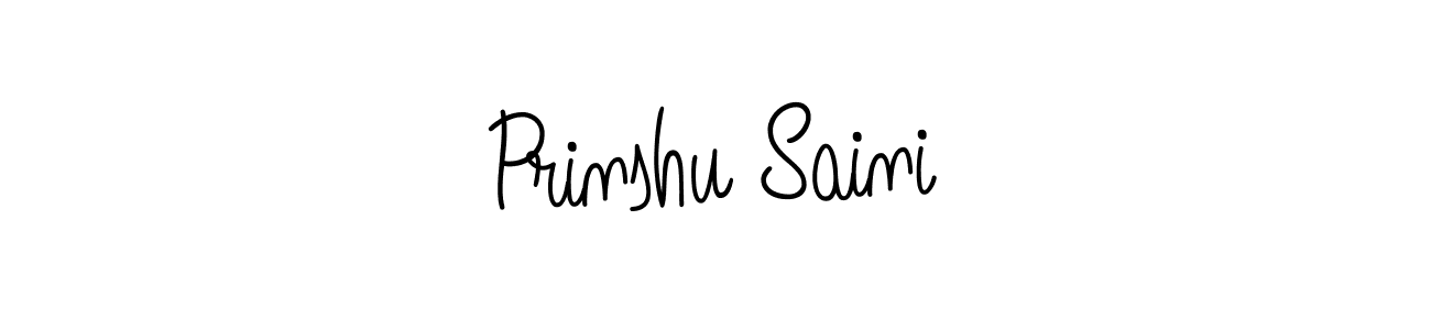How to Draw Prinshu Saini signature style? Angelique-Rose-font-FFP is a latest design signature styles for name Prinshu Saini. Prinshu Saini signature style 5 images and pictures png