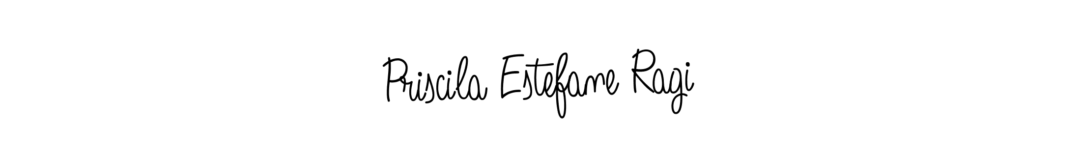 Design your own signature with our free online signature maker. With this signature software, you can create a handwritten (Angelique-Rose-font-FFP) signature for name Priscila Estefane Ragi. Priscila Estefane Ragi signature style 5 images and pictures png