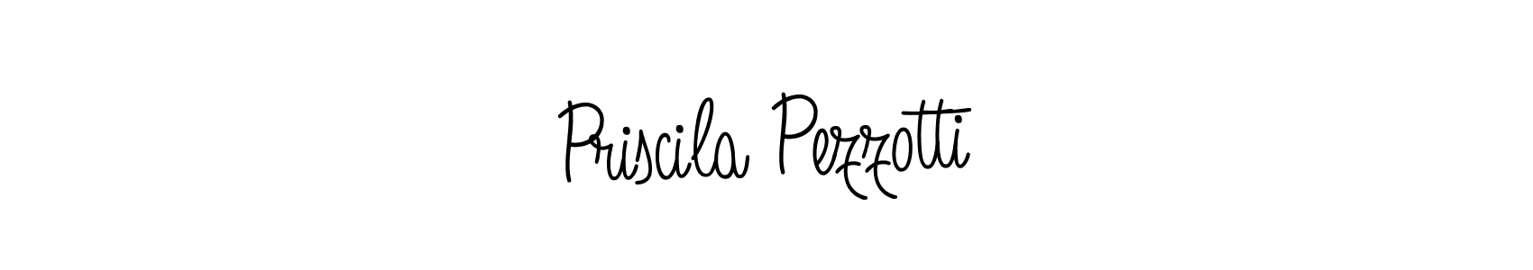 How to make Priscila Pezzotti name signature. Use Angelique-Rose-font-FFP style for creating short signs online. This is the latest handwritten sign. Priscila Pezzotti signature style 5 images and pictures png