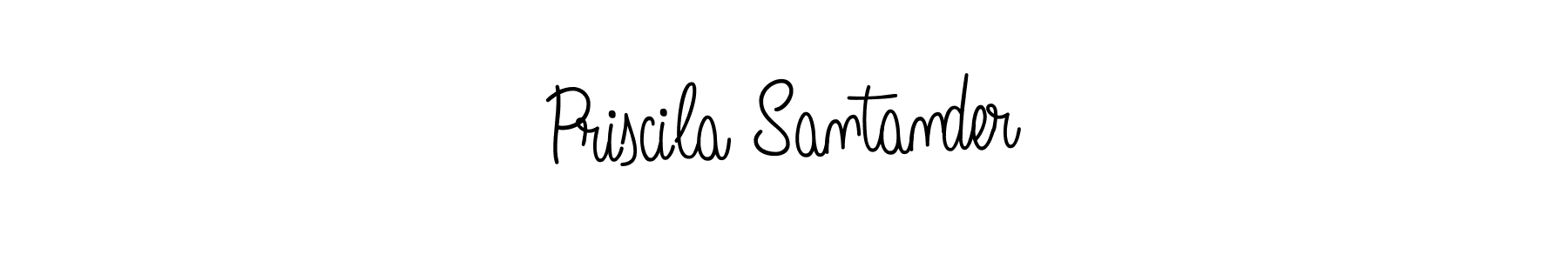 The best way (Angelique-Rose-font-FFP) to make a short signature is to pick only two or three words in your name. The name Priscila Santander include a total of six letters. For converting this name. Priscila Santander signature style 5 images and pictures png