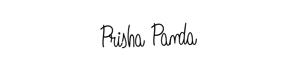 Use a signature maker to create a handwritten signature online. With this signature software, you can design (Angelique-Rose-font-FFP) your own signature for name Prisha Panda. Prisha Panda signature style 5 images and pictures png